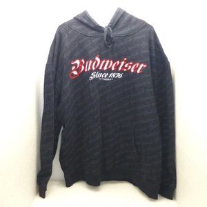 Nice Budweiser since 1876 graphic hoodie 2XL hooded sweatshirt